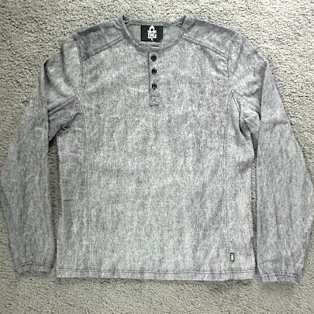 First MFG. Co. - FMCo Base Layer Henley Mens Shirt - Sz. L - 3x Warmer than Wool